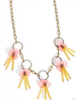 Paparazzi LEI of the Land Brass Necklace & Earrings Set